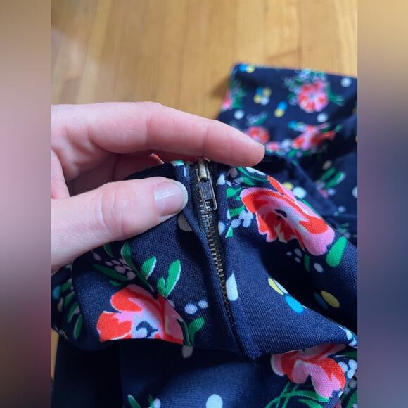 70s Vintage Navy Blue Mini Dress - Picture 8 of 8